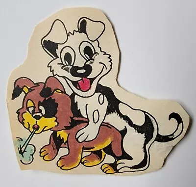 Vintage 1960s Unknown Produx +color Dog Doggy Style Tattoo Flash Cut FL MA 3.5x3 • $27