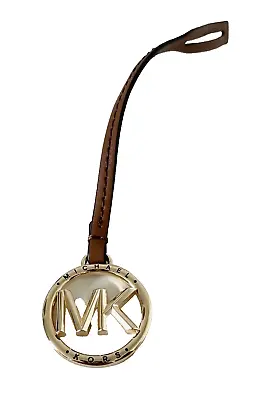 Michael Kors Smooth Leather/metal Handbag Charm  Luggage/gold  Nwot • $14.99