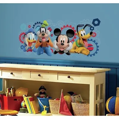 DISNEY MICKEY MOUSE & FRIENDS CLUBHOUSE CAPERS Wall Sticker MURAL Decal Pluto + • $19.99