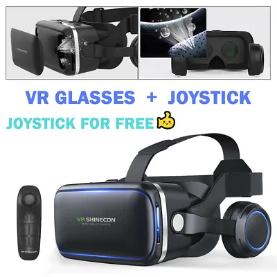 360° VR Headset VR BOX 3D Virtual Reality Glasses Fit Iphone X 11 Samsung S9 S8 • $39.99