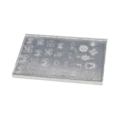 3D Embossed Silicone Mold Nail Art Handy Template Carving Sticker Stencil Tools • £4.16