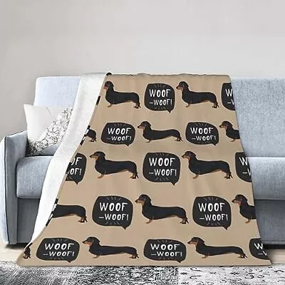 Dachshund Dog Throw Blanket Super Soft Warm Flannel Blanket Dog Gifts Blanket... • $25.31