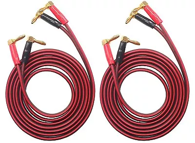 BTK-4 1pair Set 8 Banana Plug HiFi OFC Speaker Wire Right Angle Banana Plug T... • $41.95