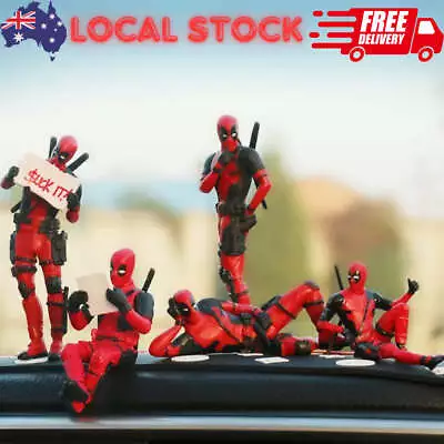 Car Interior Decoration X-Men Deadpool Anime Ornament Dashboard Toy Mini Figures • $11.99