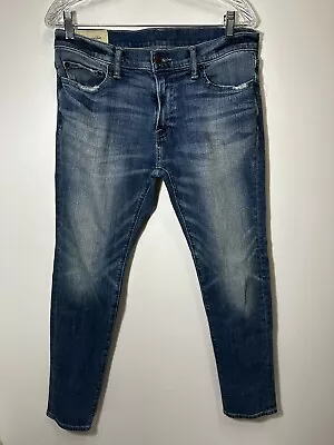 Abercrombie And Fitch Men’s Super Skinny Jeans 31x30 Stretch Medium Rinse Wash • $16.99