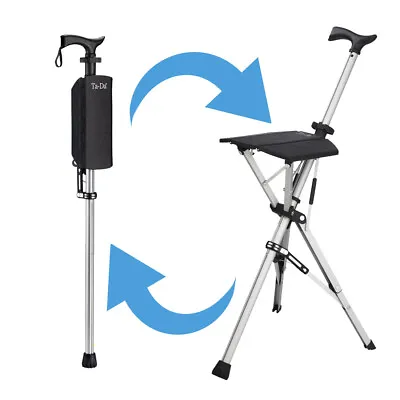 Ta-Da®   Seat Stick / Chair - The Walking Cane That Converts To A Tripod Chair • £136.99