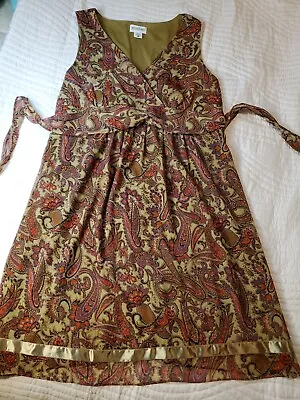 MOTHERHOOD MATERNITY Women's Paisley Sleeveless Dress. Size L • $10