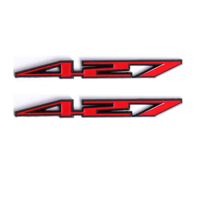 2Pcs Red Black 427 Emblem Car Fender Body Door Emblem For Z06 C6 427 CI • $13.53
