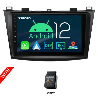 OBD+Eonon M3BLA12 9  Android Auto 12 Car Play Radio GPS For Mazda 3 2010-2013 BL • $178.31