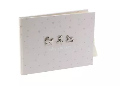 £13.27 • Buy Baby Shower Guest Book Girl Boy Gift Boxed Party Wishes Memory Bambino