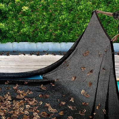 $112.39 • Buy Leaf Net Pool Cover Inground Rectangular Mesh Winter Cover Catching Leaves