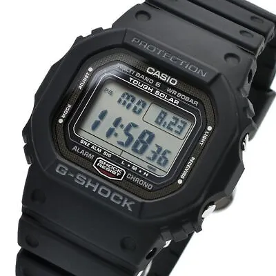 CASIO G-SHOCK GW-5000U-1JF DLC Tough Solar Radio Multiband 6 Watch GW-5000U-1 • $438.80