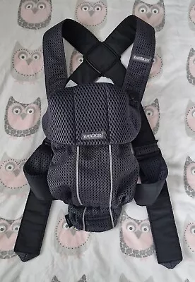 BabyBjorn Baby Carrier Mini 3D Mesh Anthracite In Immaculate Condition • £59.99