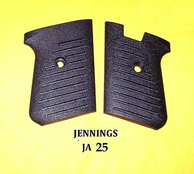 Bryco Jennings J 25 Factory Grip Set Black Gun Parts  Free Shipping • $24.42