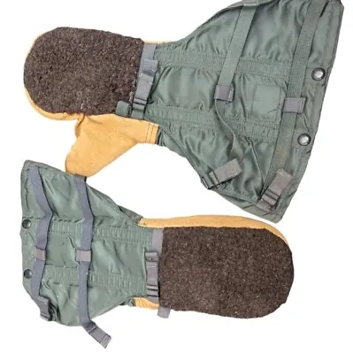 Glove Military Extreme Cold Winter Weather Wool Mitten Set Type N-4B Sz Med Vtg • $32.50