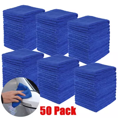 Bulk Pack Microfiber Cleaning Cloth No-Scratch Rag Car Polishing Detailing Towel • $7.59