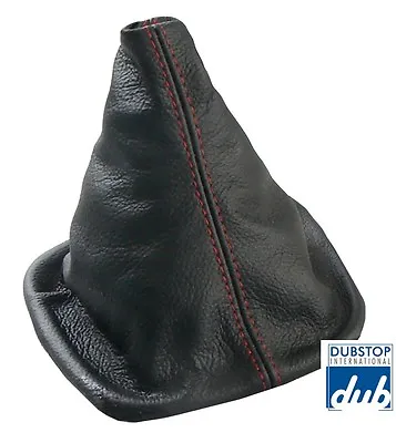 Italian Leather SHIFT BOOT BLACK / RED STITCH For VW Golf Jetta GTi GLi R32 MK4  • $13.90