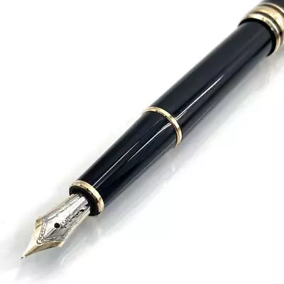 Montblanc Meisterstuck 144 585 14K Fountain Pen Point Black Used From Japan • $209.99
