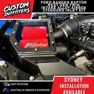 Ford Ranger Raptor Next Gen Twin Intake Alloy Airbox Standard Inlet Kit 4X4 4WD • $1950