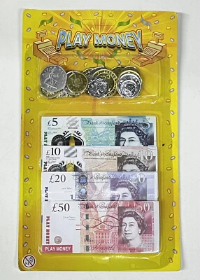 £2.99 • Buy Pound Money Fake Play Set Coins Notes Pretend Shop Till Play Set