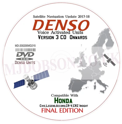 £22.50 • Buy Honda Sat Navigation Map  Update  Disc Ver 3.co  Dvd Update
