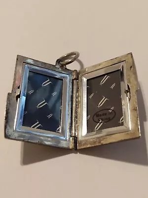 Vintage Engraved Photo Frame Hinged Case Pendant Charm • $12