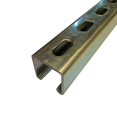 1.625  X 1.625  X 24 Inches 12 Gauge Gold Galvanized Steel Strut Channel Slot • $26.08