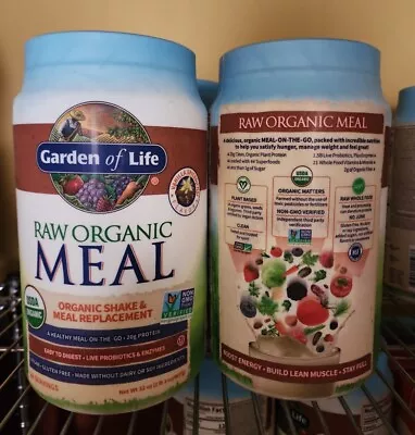 $38 • Buy Garden Of Life Raw Organic Meal Replacement Shake - Vanilla Spiced Chai/Vegan