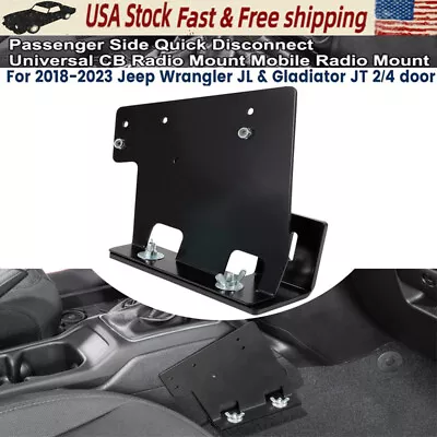 Universal CB Radio Mount Passenger Side Bracket For Jeep Wrangler JL 2018-2023 • $43