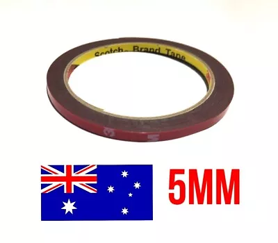 3M - 5mm - Strong Automotive Acrylic Plus Double Sided Attachment Tape Grey • $300.95