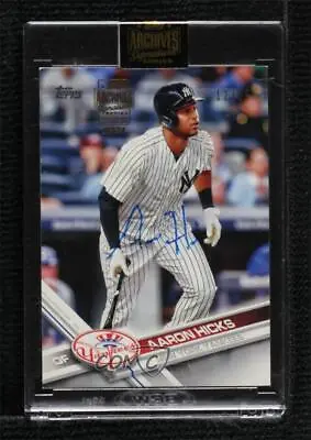 $7.15 • Buy 2021 Topps Archives Signature Series /99 Aaron Hicks Manufacturer Buy Back Auto