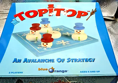 Vintage Topitop Wooden Game Blue Orange 2004 Snowman Avalanche Game • $7.61