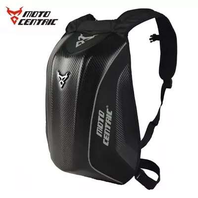 Motocentric Motorcycle Backpack Helmet Bag Waterproof Carbon Fiber Moto Backpack • $72.99