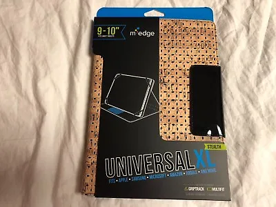 M-Edge Universal XL Stealth Tablet Case Fits 9-10  Tablets Tan Cork Black NEW • $11.19