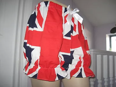 £26.50 • Buy Union Jack Bloomers Shorts Sissy Pantaloons  Festival Party Fun Flag UK Adult 