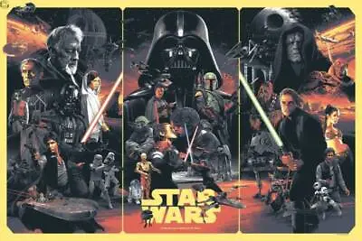 Star Wars Tryptich Poster Art Screen Print By Mondo Artist Gabz Timed Edition • $219.99
