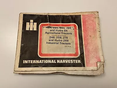 Genuine International Harvester 484584684784 Tractors Operators Manual 1978 • £15