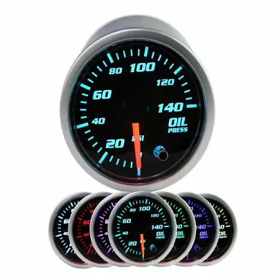 Oil Pressure Gauge 52mm Oil Press Meter With 1/8 NPT Male Thread Sensor 7 Colors • $19.76