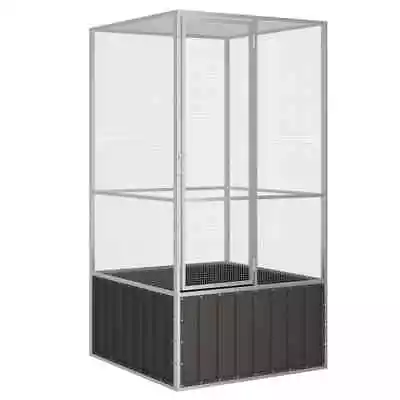 Spacious Galvanised Steel Bird Cage Outdoor Aviary With Secure Lock Ventilated • $265.85