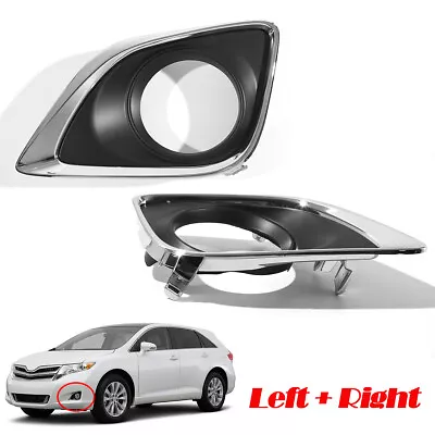 Pair Fog Light Lamp Bumper Cover Insert RH LH For Toyota Venza 2013-2016 2014 15 • $15.90