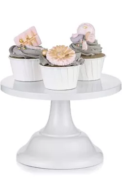  Nuptio Wedding Cake Stand White 20cm Display Stand Metal Round Plate £18 • £18