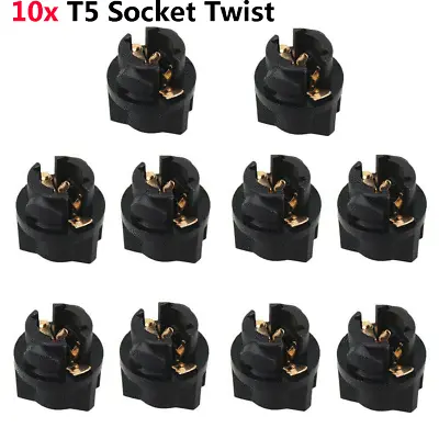 10x Dash LED Lamp Bulb Holder T5 Twist Socket Car Instrument Panel Cluster Plug • $6.43