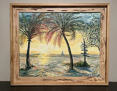 Rustic Sinker Cypress Picture Frame - 24 X 30  ID - Coastal Nautical Style • $210