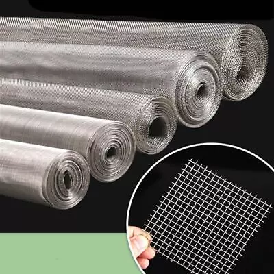 Stainless Steel Mesh Filter Net Metal Filtration Woven Wire Screening Sheet • $6.99