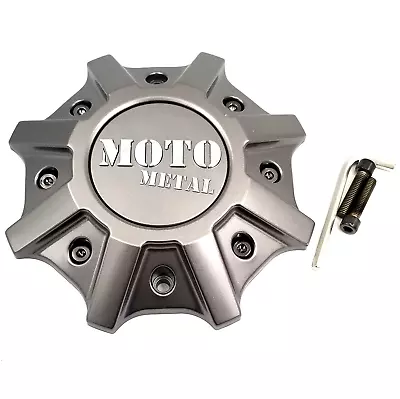 Moto Metal Matte Grey Bolt-On 8Lug Center Cap MO984 Shift Wheels MO984CAPAP-MG • $35