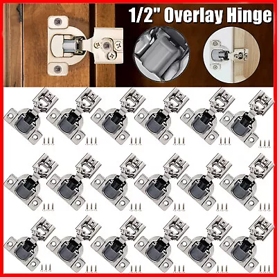 1/2'' Overlay Soft Close 105° Compact Face Frame Kitchen Cabinet Hinges Handware • $185.85