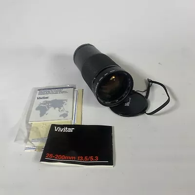 Vivitar 28-200mm F3.5-f5.3 MC Macro Focusing Zoom Lens For Minolta MD Mount SLR • $34.99