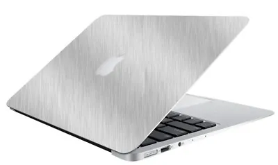 BRUSHED ALUMINUM Vinyl Lid Skin Decal Fits Apple MacBook Air 11 A1465 Laptop • $11.99