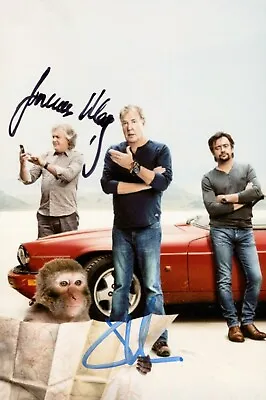 Jeremy Clarkson James May Signed 6x4 Photo Top Gear Grand Tour Autograph + COA • £49.99