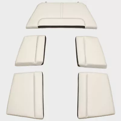 Sailfish Boat Bow Cushions | Off-White Vinyl (Set Of 5) • $609.77